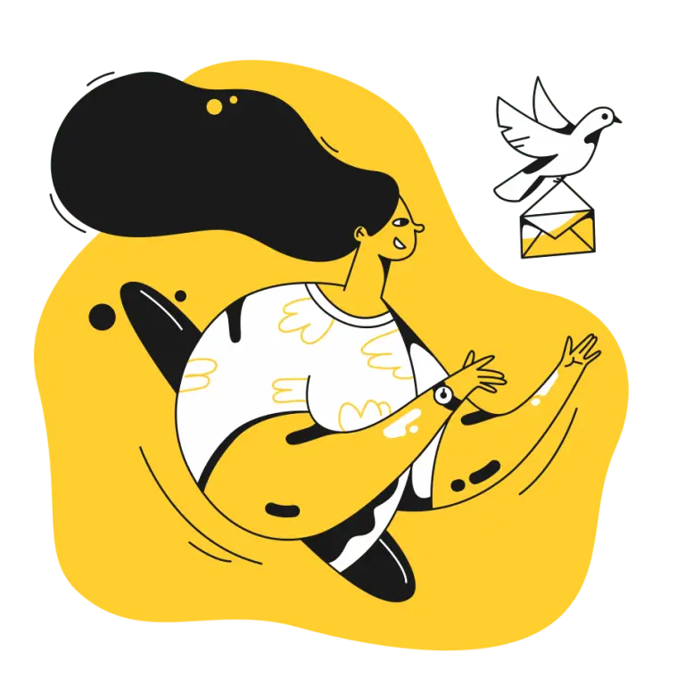 Weekly newsletter signup illustration - marriage tips delivered every Tuesday morning to your inbox