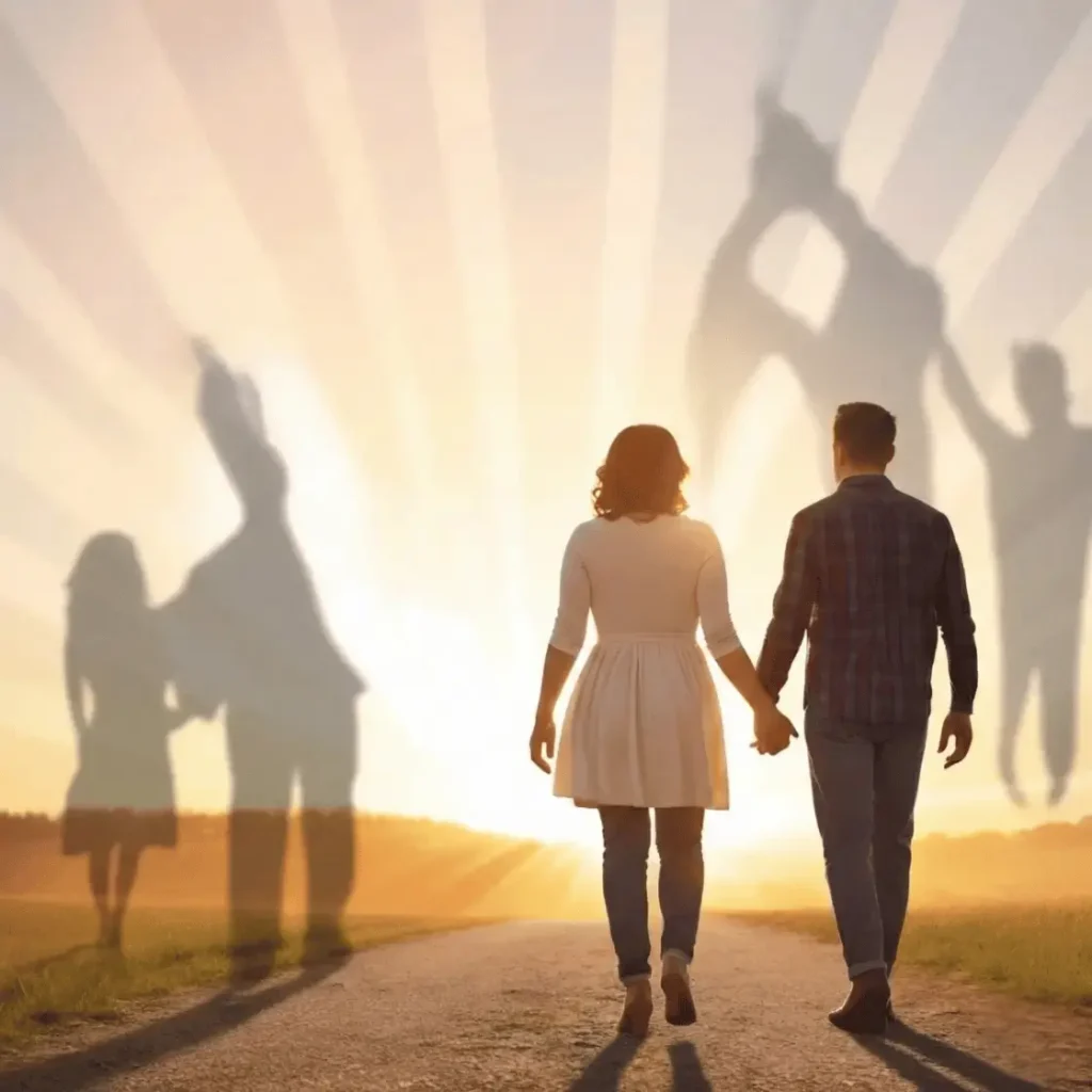 Couple rebuilding emotional intimacy and trust after relationship struggles